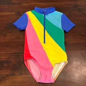 Mini Boden rainbow swimsuit